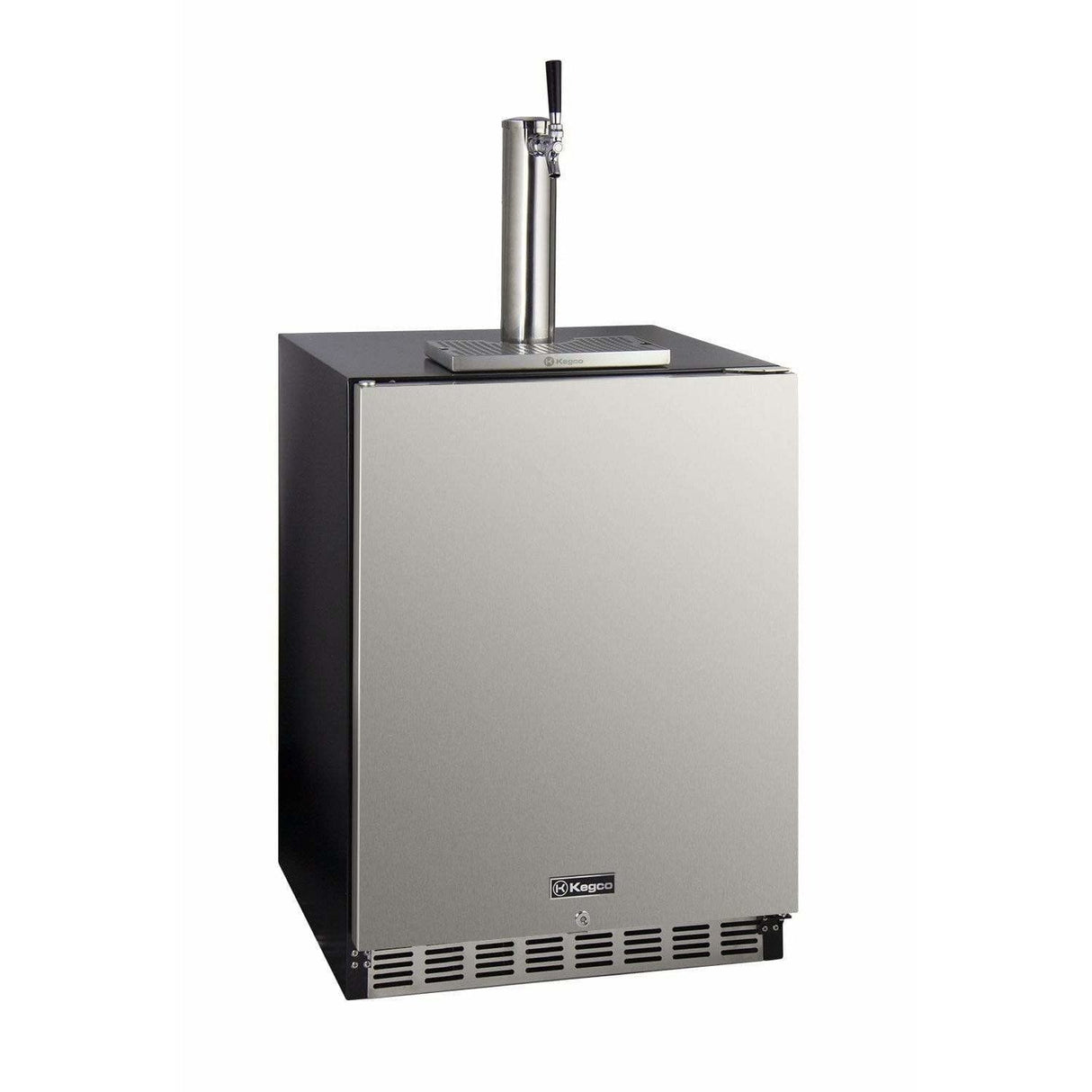 Kegco 24" Wide Single Tap Stainless Steel Built-In Right Hinge ADA with Kit Kegerator HK48BSA-1 Kegerators HK48BSA-L-1 Wine Coolers Empire