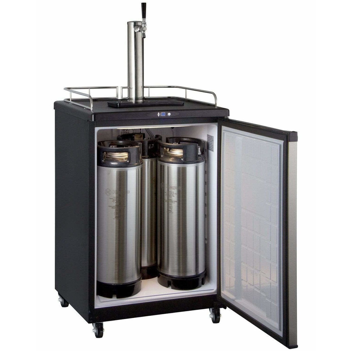 Kegco 24" Wide Single Tap Stainless Steel Home Brew Kegerator HBK163S-1 Kegerators HBK163S-1NK Wine Coolers Empire