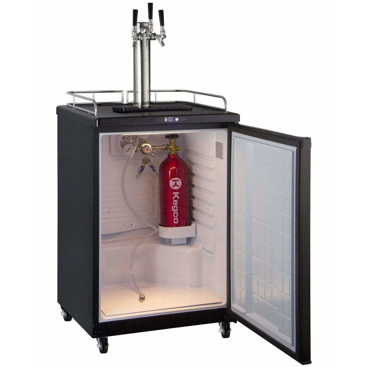 Kegco 24" Wide Triple Tap Home Brew Kegerator HBK163B-3 Kegerators HBK163B-3NK Wine Coolers Empire