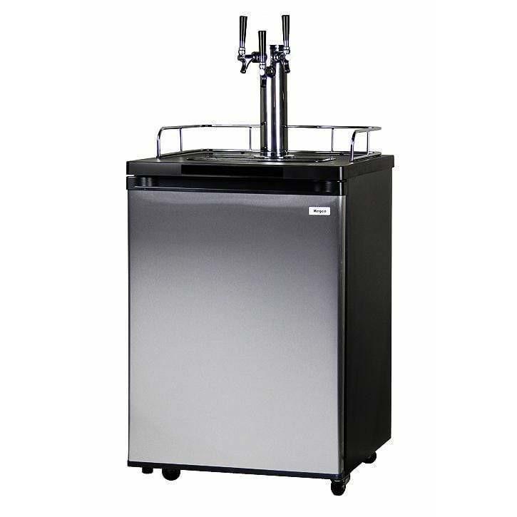 Kegco 24" Wide Triple Tap Stainless Steel Home Brew Kegerator HBK209S-3 Kegerators HBK209S-3NK Wine Coolers Empire