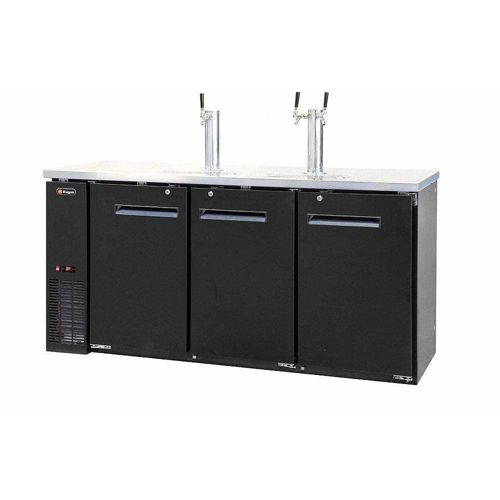 Kegco 72" Wide Triple Tap Black Kegerator XCK-2472B Kegerators XCK-2472B Wine Coolers Empire