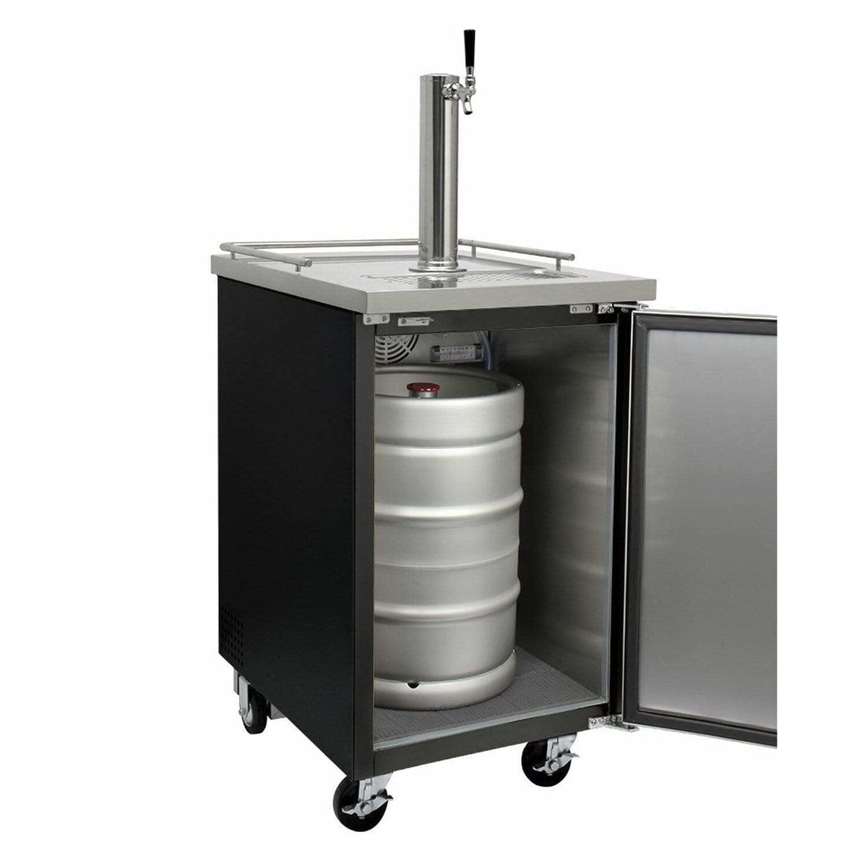 Kegco Commercial Keg Beer Dispenser Black Kegerator XCK-1B Kegerators XCK-1B Wine Coolers Empire