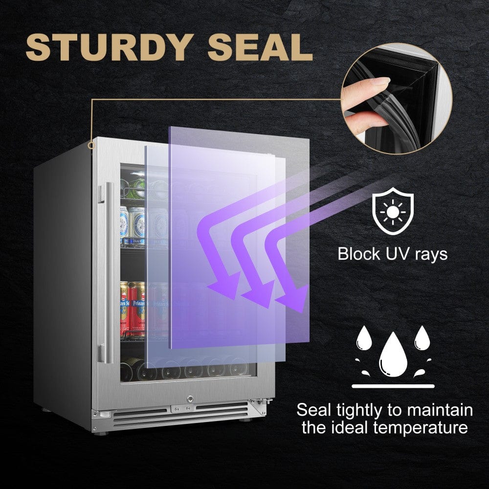 Lanbo 118 Cans Stainless Steel Beverage Coolers LP54BC Beverage Centers LP54BC Wine Coolers Empire