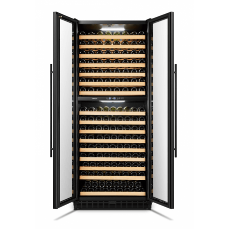 Lanbo 287 Bottles Dual Black French Door Wine Coolers LP328D Wine Coolers LP328D Wine Coolers Empire
