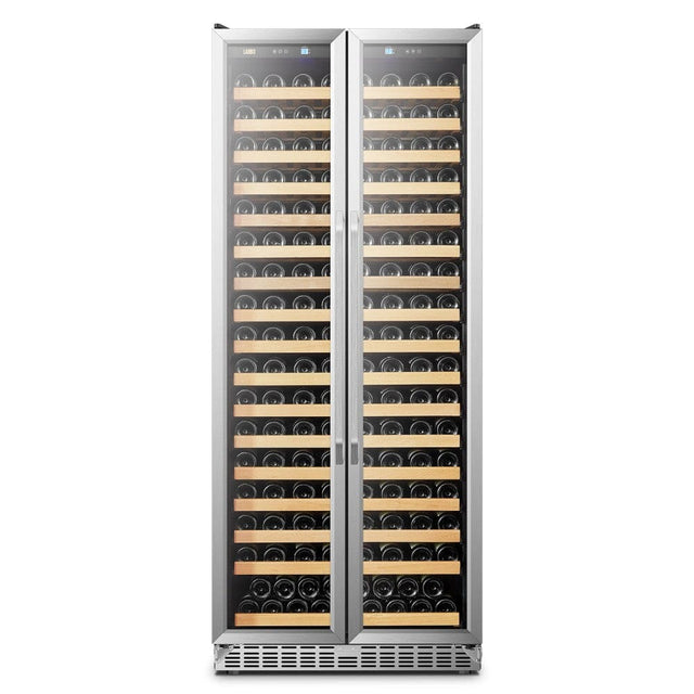 Lanbo Luxury 289 Bottles Dual Door Stainless Steel Wine Coolers LW328SD Wine Coolers LW328SD Wine Coolers Empire