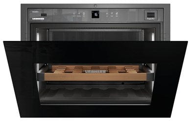 Liebherr HWGB 1803 Built-in Fully Integrated Black Glass Wine Cabinet Wine Coolers HWGB 1803 Wine Coolers Empire