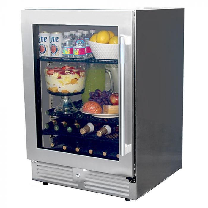 MHP Modern Home Products 24" Built-In or Portable Outdoor Rated Refrigerator PFFRIG24 Refrigerators PFFRIG24 Wine Coolers Empire