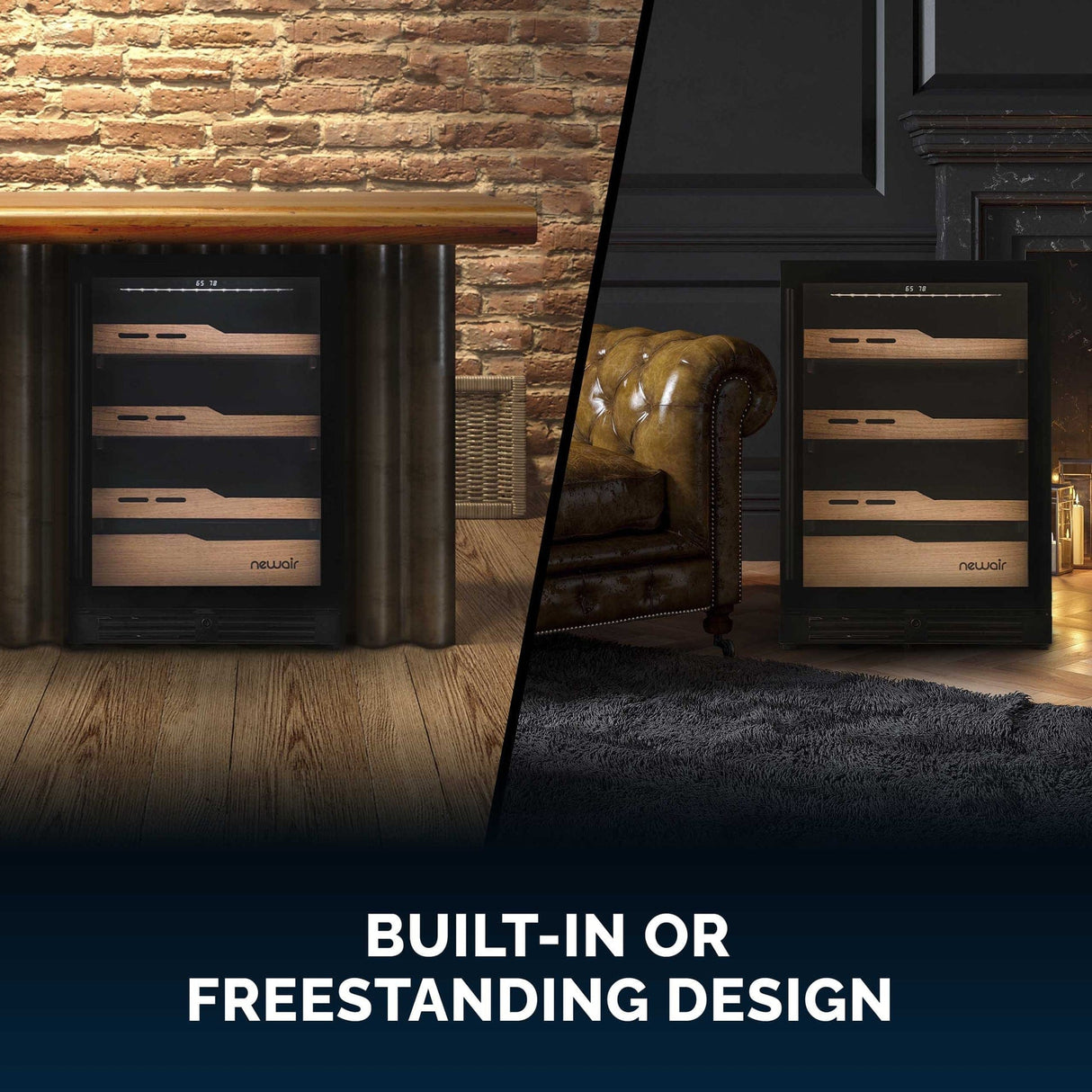 NewAir 1,500-Count Electric Cigar Humidor NCH1K5BK00 Cigar Humidors NCH1K5BK00 Wine Coolers Empire