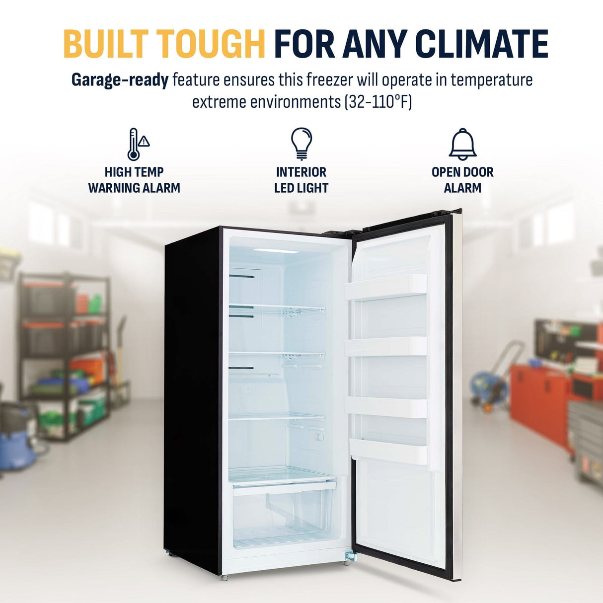 NewAir 13.8 Cu Ft Stainless Steel Upright Freezer NFS140SS00 Freezers NFS140SS00 Wine Coolers Empire