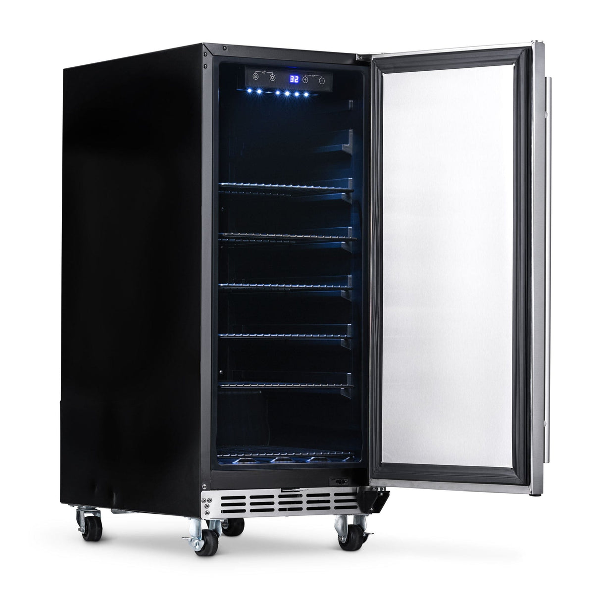 NewAir 15” Built-In 90-Can Outdoor Beverage Fridge NOF090SS00 Beverage Centers NOF090SS00 Wine Coolers Empire