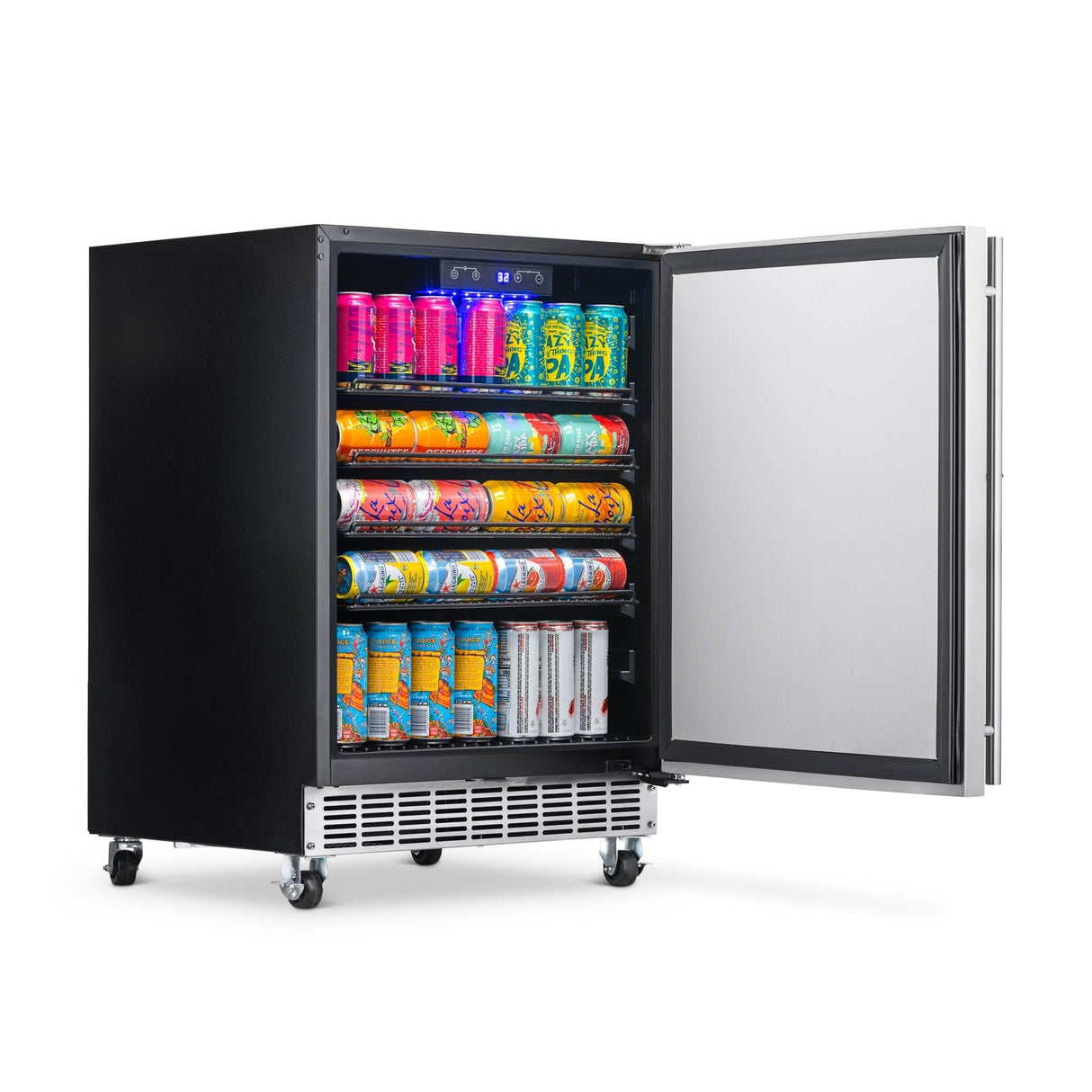 NewAir 24” Built-In 160-Can Outdoor Beverage Fridge NOF160SS00 Beverage Centers NOF160SS00 Wine Coolers Empire