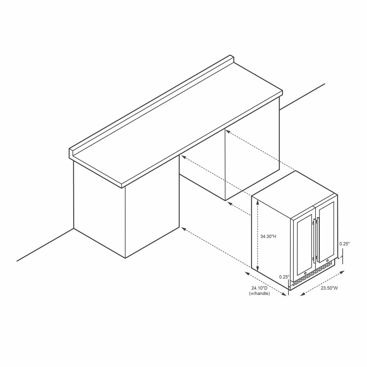 NewAir 24” Built-In 58-Can Dual Zone Beverage Fridge NWB080SS00 Beverage Centers NWB080SS00 Wine Coolers Empire