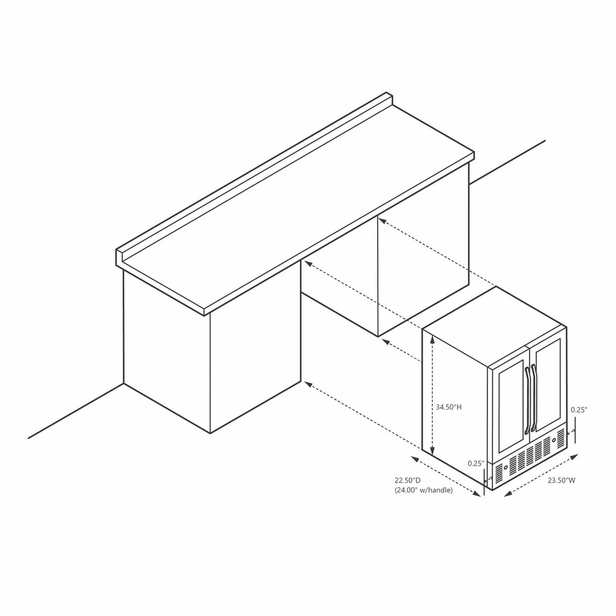 NewAir 24” Built-In 60-Can Dual Zone Beverage Fridge NWB076BS00 Beverage Centers NWB076BS00 Wine Coolers Empire