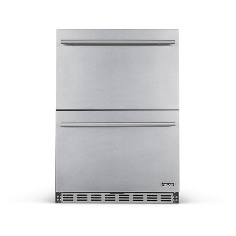 NewAir 24” Built-In 80-Can Dual-Drawer Beverage Fridge Beverage Centers NOF100SS00 Wine Coolers Empire