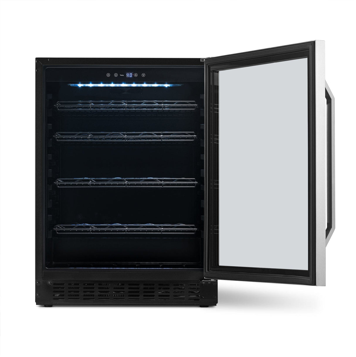 NewAir 24” Built-In or Freestanding 179-Can Beverage Fridge Beverage Centers NWB180SS00 Wine Coolers Empire