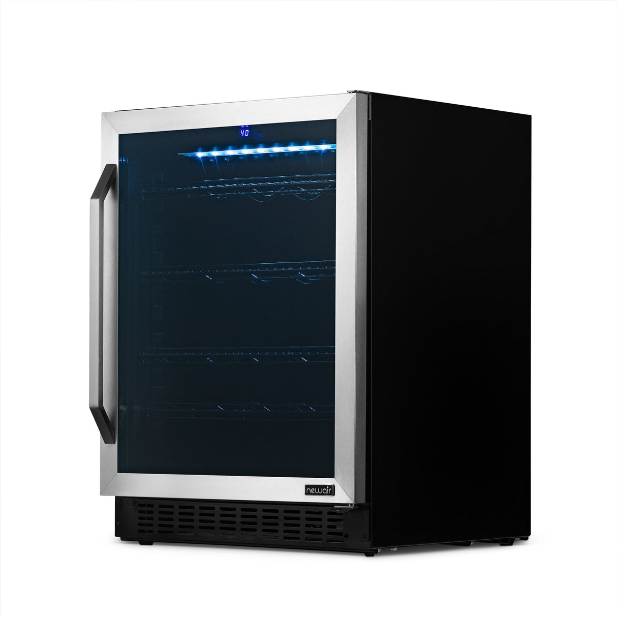 NewAir 24” Built-In or Freestanding 179-Can Beverage Fridge Beverage Centers NWB180SS00 Wine Coolers Empire
