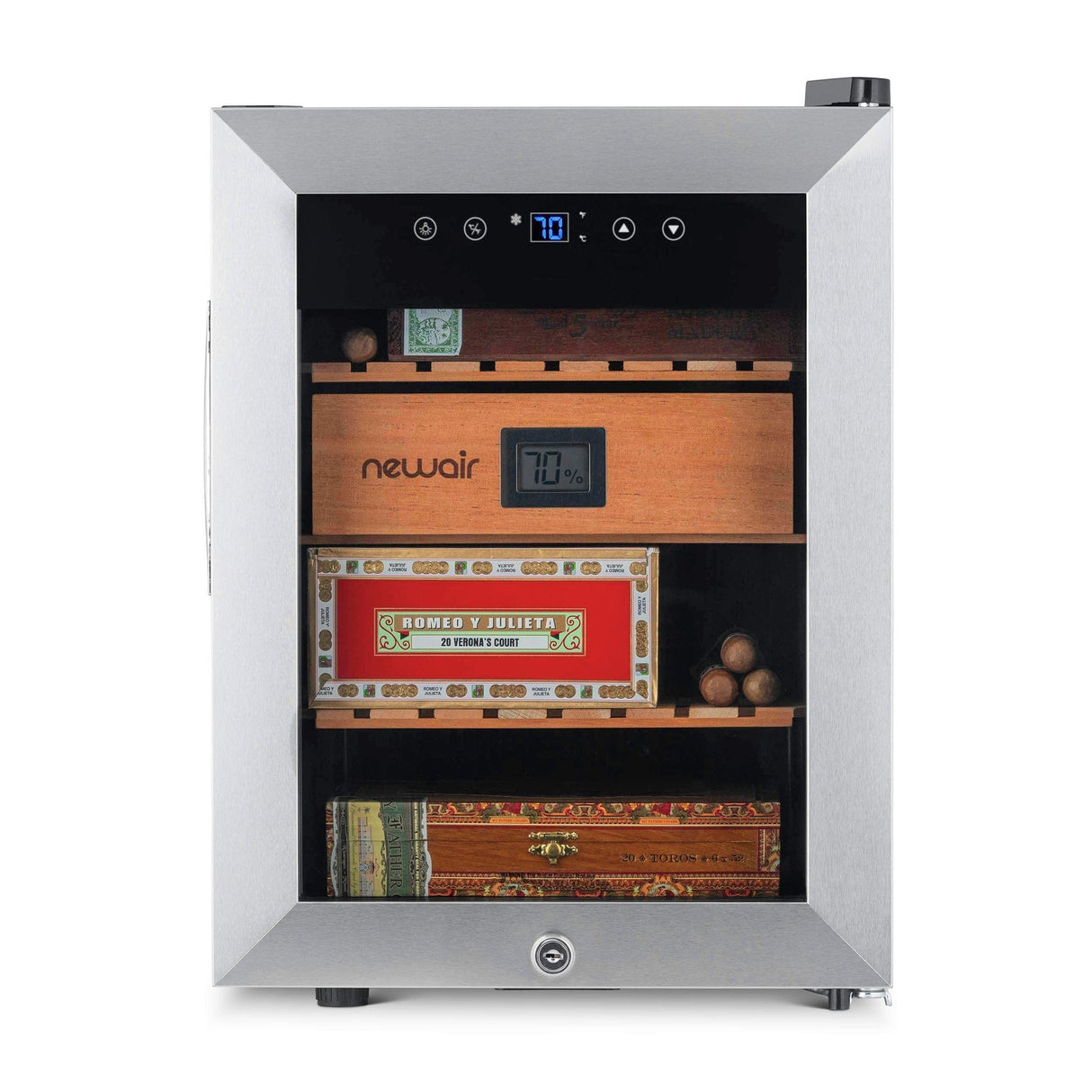 NewAir 250-Count Electric Cigar Humidor NCH250SS00 Cigar Humidors NCH250SS00 Wine Coolers Empire