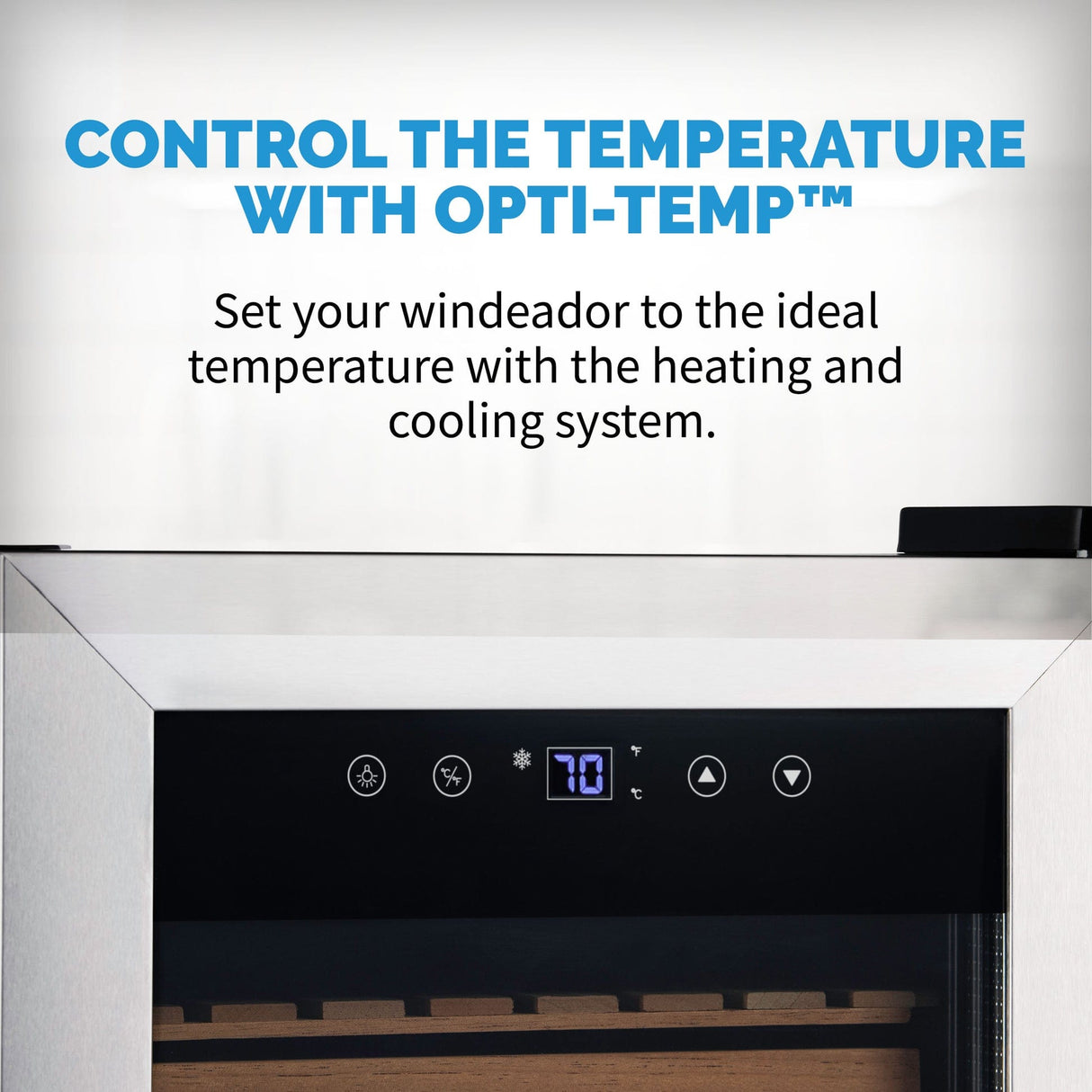 NewAir 250-Count Electric Cigar Humidor with Opti-Temp Cigar Humidors NCH250SS01 Wine Coolers Empire