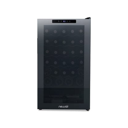 NewAir 34-Bottle Black Freestanding Wine Refrigerator Wine Coolers NWC034BK00 Wine Coolers Empire
