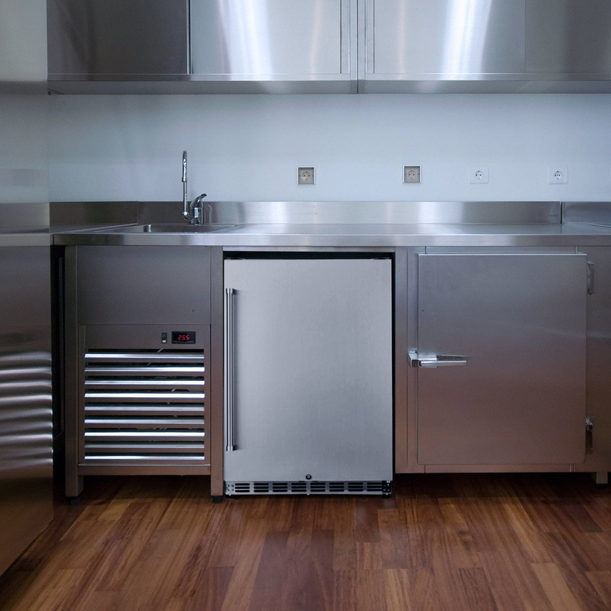 NewAir 5.3 Cu. Ft. Stainless Steel Beverage Fridge NCR053SS00 Beverage Centers NCR053SS00 Wine Coolers Empire