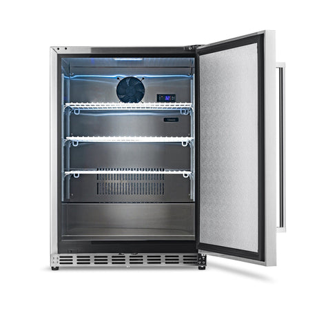 NewAir 5.3 Cu. Ft. Stainless Steel Beverage Fridge NCR053SS00 Beverage Centers NCR053SS00 Wine Coolers Empire