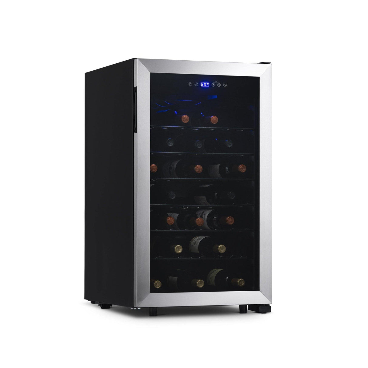 NewAir 50-Bottle Stainless Steel Freestanding Wine Refrigerator Wine Coolers NWC050SS00 Wine Coolers Empire