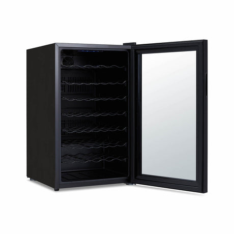 NewAir 51-Bottle Black Freestanding Wine Refrigerator Wine Coolers NWC051BK00 Wine Coolers Empire