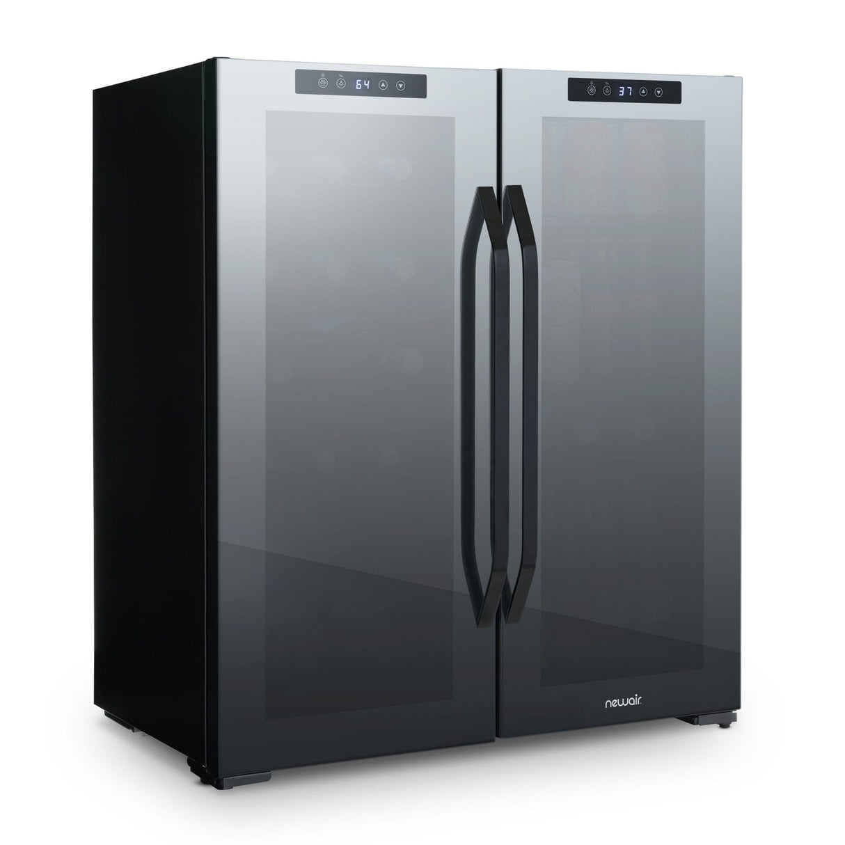 NewAir 59-Can 18-Bottle Dual Zone Freestanding Beverage Fridge Beverage Centers NWB077BKD0 Wine Coolers Empire