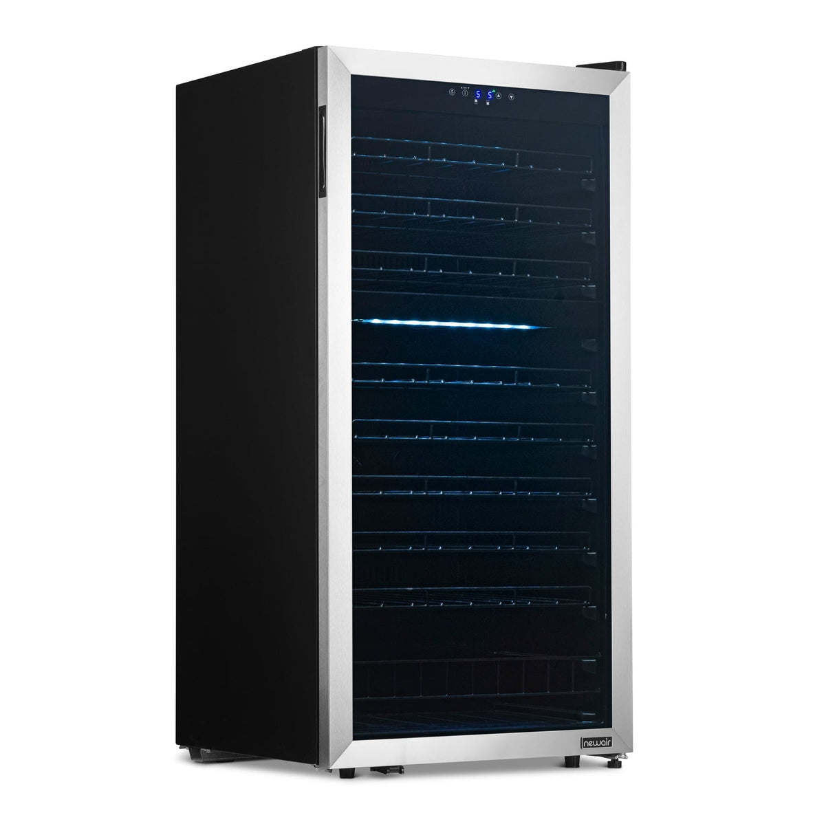 NewAir 76-Bottle Stainless Steel Dual Zone Wine Fridge - Wine Coolers