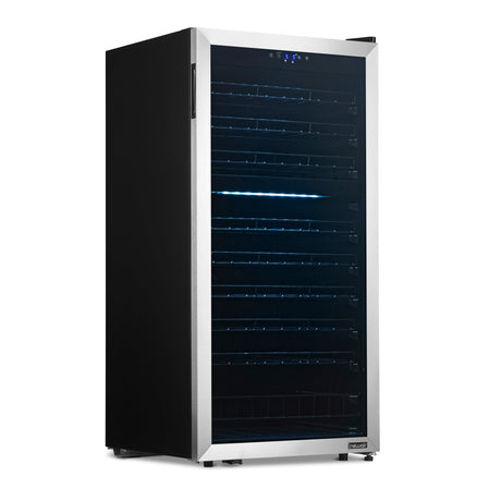 NewAir 76-Bottle Stainless Steel Dual Zone Wine Fridge - Wine Coolers