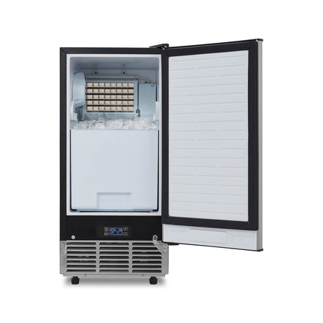 NewAir 80 lb/Day Stainless Steel Clear Ice Maker Ice Makers NCI080SS00 Wine Coolers Empire