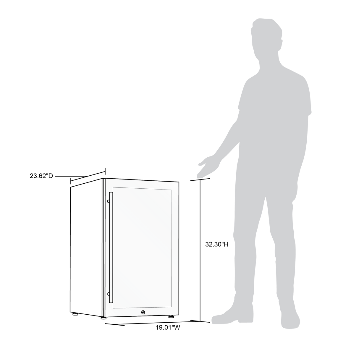 NewAir 840-Count Electric Cigar Humidor NCH840BK00 Cigar Humidors NCH840BK00 Wine Coolers Empire