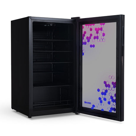 NewAir 85-Can Freestanding Prismatic Beverage Fridge Beverage Centers NBC085HX00 Wine Coolers Empire