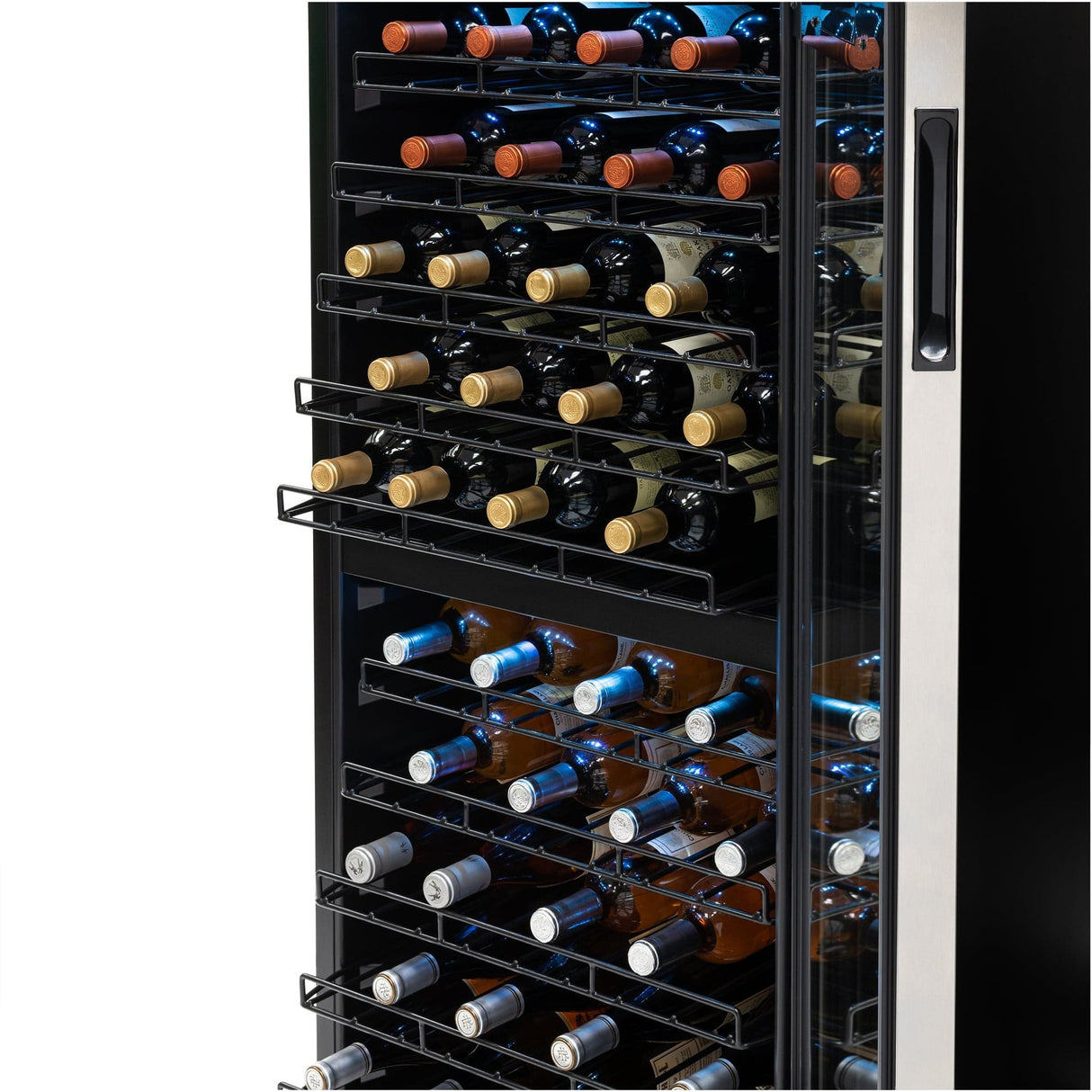 NewAir 98-Bottle Stainless Steel Dual Zone Wine Refrigerator Wine Coolers NWC098SS00 Wine Coolers Empire