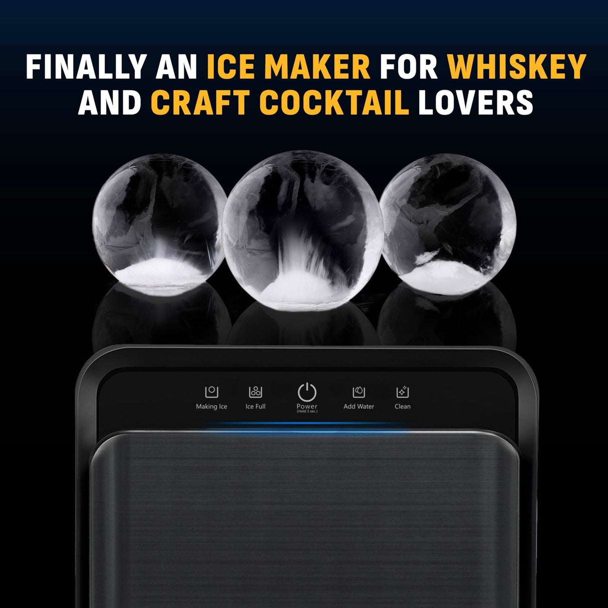 NewAir Countertop Whiskey Ice Ball Maker NIM005BSW0 Ice Makers NIM005BSW0 Wine Coolers Empire