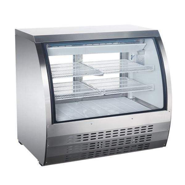 OMCAN 47" Refrigerated Floor Showcase with Stainless Steel Exterior 50079 Refrigerators 50079 Wine Coolers Empire