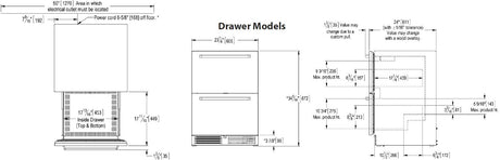Perlick 24 inch Signature Series 5.2 cu ft Drawer Freezer HP24FS-4-6 Freezers HP24FS-4-6DL Wine Coolers Empire