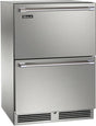 Perlick Signature Series 24-Inch Outdoor Dual Zone Refrigerator & Freezer Refrigerators HP24ZO-4-5 Wine Coolers Empire