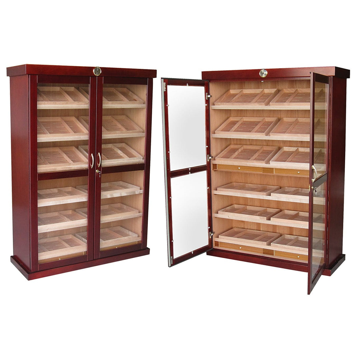 Prestige Import Group The Bermuda Large Commercial Display Cigar Cabinet Humidor BRMDA Cigar Humidors BRMDA Wine Coolers Empire