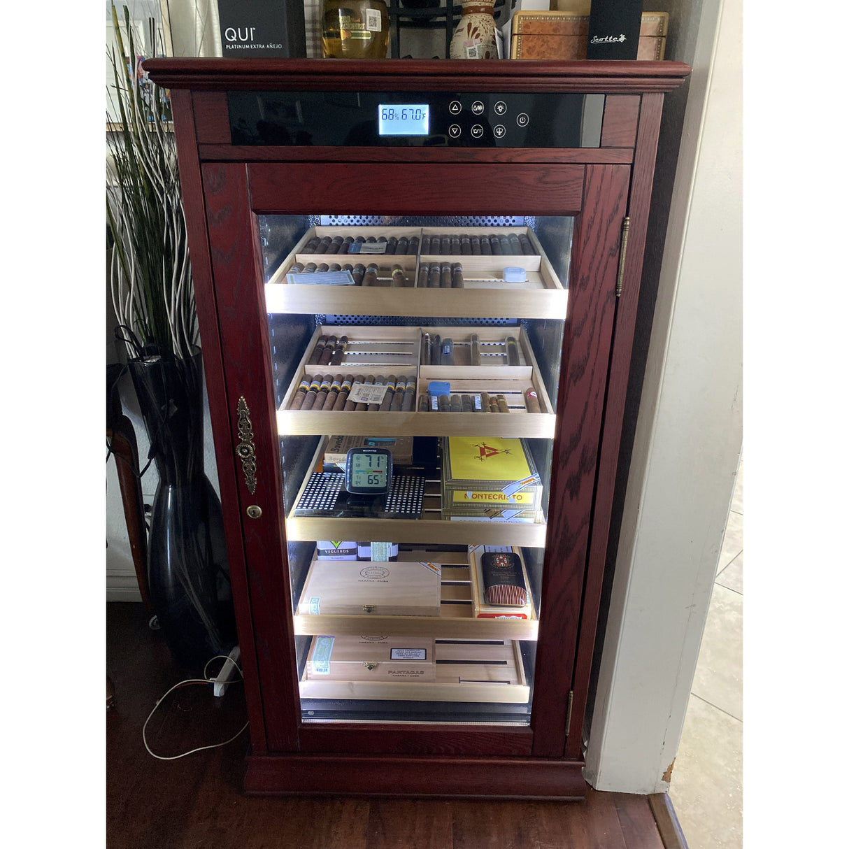 Prestige Import Group The Redford Electronic Cabinet Cigar Humidor RDFD Cigar Humidors Wine Coolers Empire
