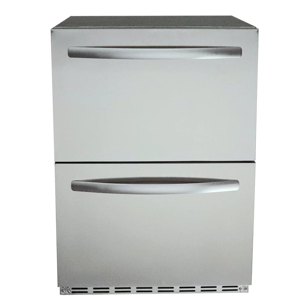 RCS 24-Inch 5.3 Cu. Ft. Outdoor Rated Dual Drawer Refrigerator REFR4 Refrigerators REFR4 Wine Coolers Empire