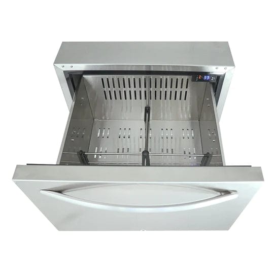 RCS 24-Inch 5.3 Cu. Ft. Outdoor Rated Dual Drawer Refrigerator REFR4 Refrigerators REFR4 Wine Coolers Empire