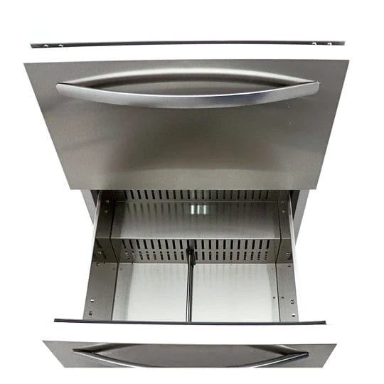 RCS 24-Inch 5.3 Cu. Ft. Outdoor Rated Dual Drawer Refrigerator REFR4 Refrigerators REFR4 Wine Coolers Empire