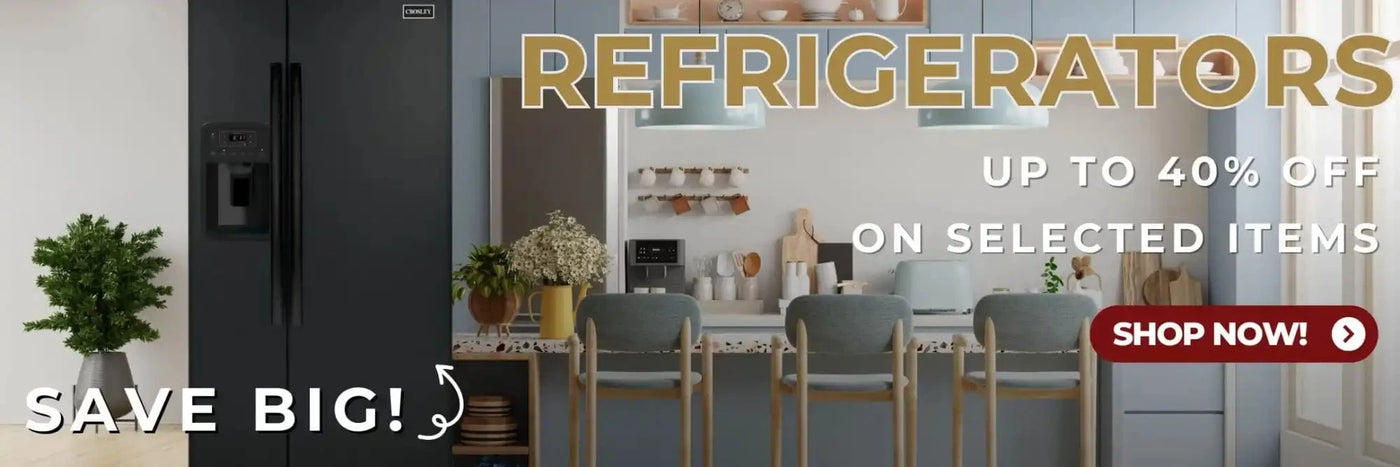 Refrigerators sale advertisement.