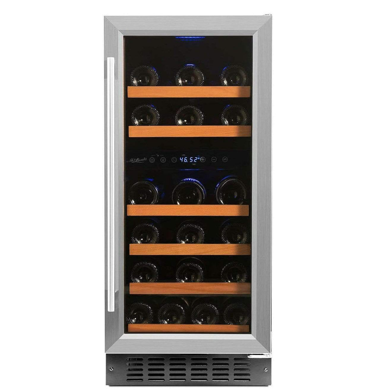 Smith & Hanks 32 Bottle Dual Zone Stainless Steel Wine Fridge RW88DR Wine Coolers RE100006 Wine Coolers Empire
