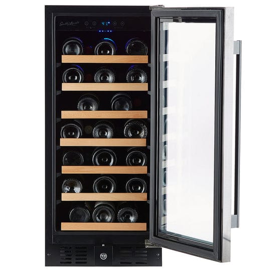 Smith & Hanks 34 Bottle Single Zone Black Stainless Steel Wine Fridge RE55007 Wine Coolers RE55007 Wine Coolers Empire