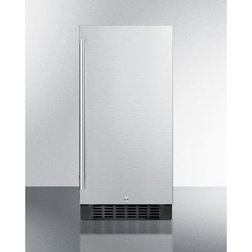 Summit 15" Stainless Steel Built-In All-Refrigerator ALR15BCSS Refrigerators ALR15BCSS Wine Coolers Empire