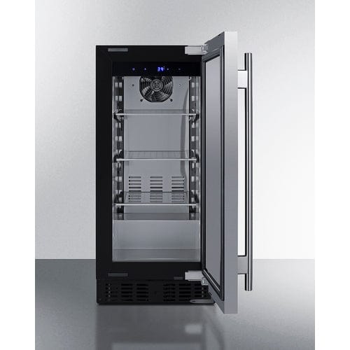 Summit 15" Stainless Steel Door All-Refrigerator ASDS1523 Refrigerators ASDS1523 Wine Coolers Empire