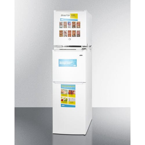 Summit 19" Allergy-Free Refrigerator-Freezer AZRF7W Refrigerators AZRF7W Wine Coolers Empire