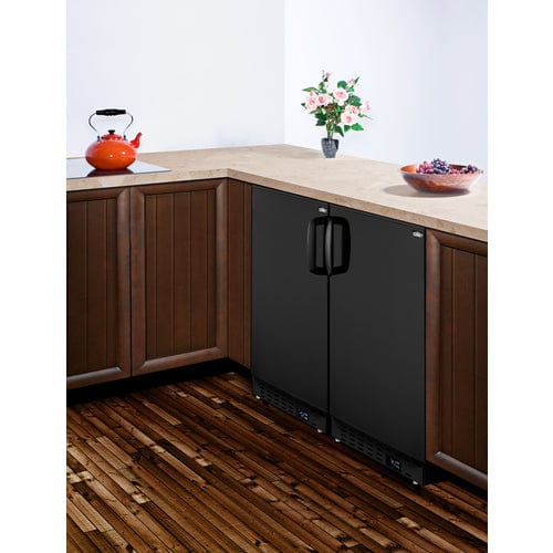 Summit 20" Black Finish All-Refrigerator ALR47B Refrigerators ALR47B Wine Coolers Empire